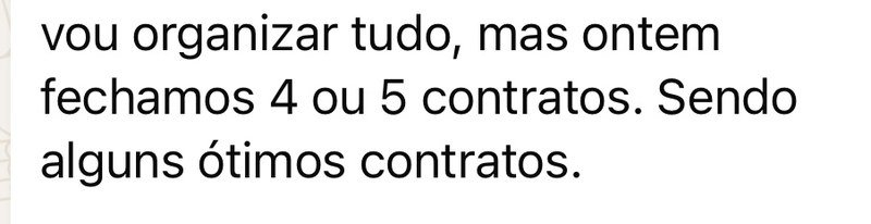 Depoimento de cliente